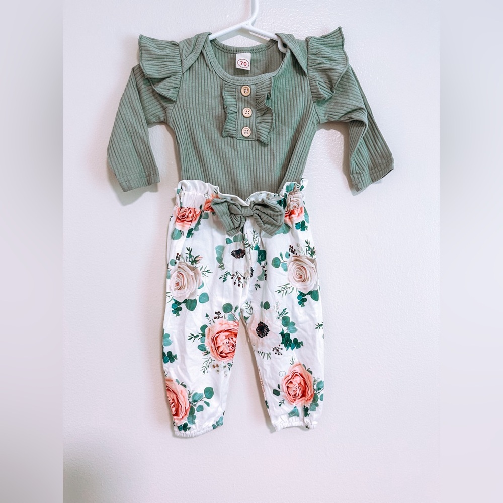 Floral pants set